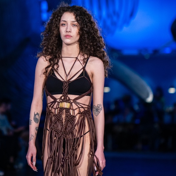 Handmade Macramé Rope Dress GoodVibeGoda Original Design - Picture 10 of 16